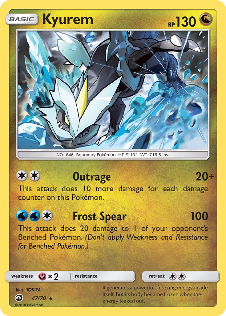 Kyurem - 47/70 (DRM) Holo Rare - Near Mint Holofoil