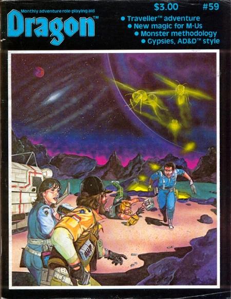 Dragon Magazine #59 (USED) "Exonidas Spaceport" Traveller module.