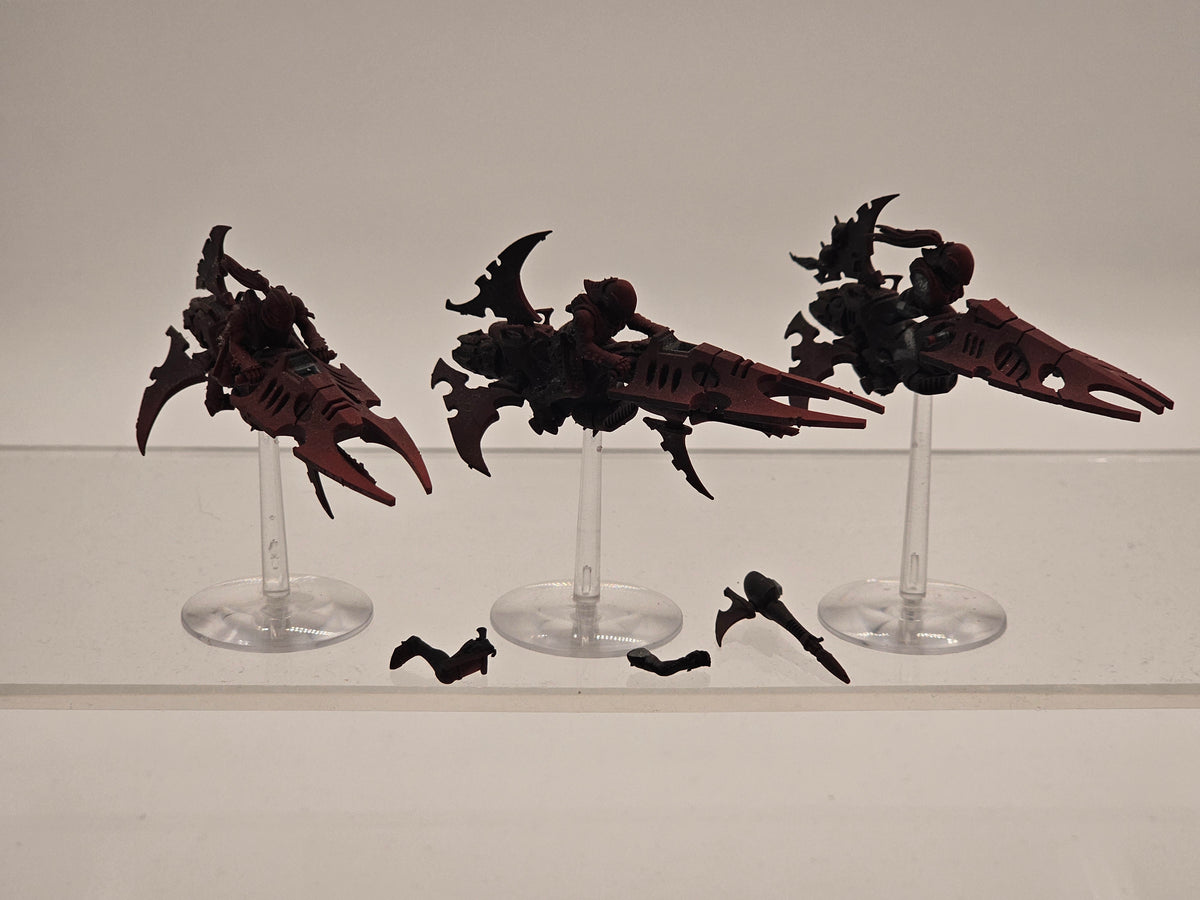 40K: Drukhari - Reavers (USED, MISSING 1 ARM) [LOT 2]