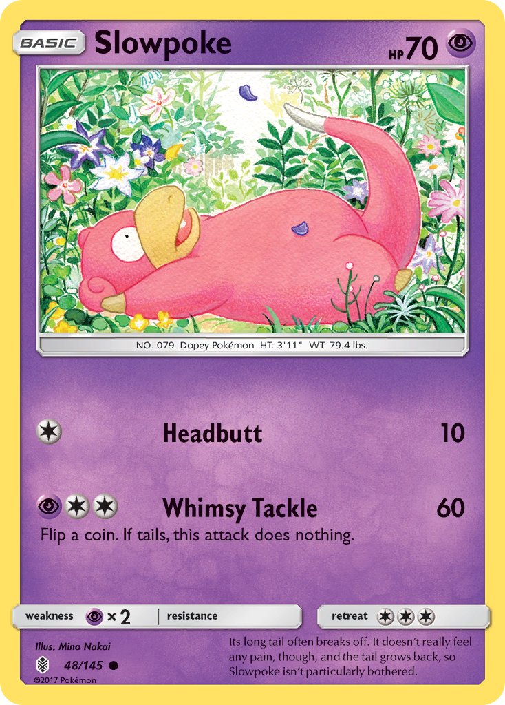 Slowpoke - 048/145 (SM:GRI) Common - Near Mint