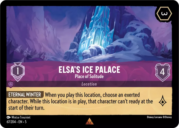 Elsa's Ice Palace - Place of Solitude (Shimmering Skies 067/204) Rare - Near Mint