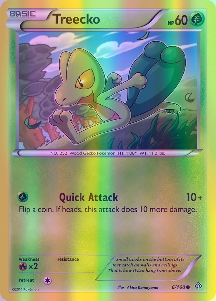 Treecko - 006/160 (PRC) Common - Near Mint Reverse Holofoil