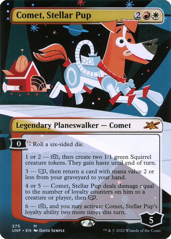 Comet, Stellar Pup [#275 Borderless Planeswalkers] (UNF-M-FOIL)