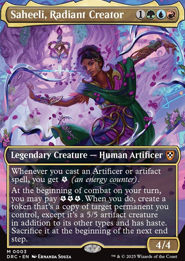 Saheeli, Radiant Creator [ #0003 Borderless ] (DRC-M-FOIL)
