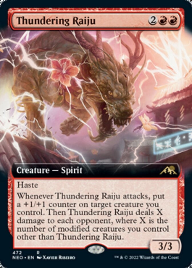 Thundering Raiju [ #472 Extended Art ] (NEO-R)