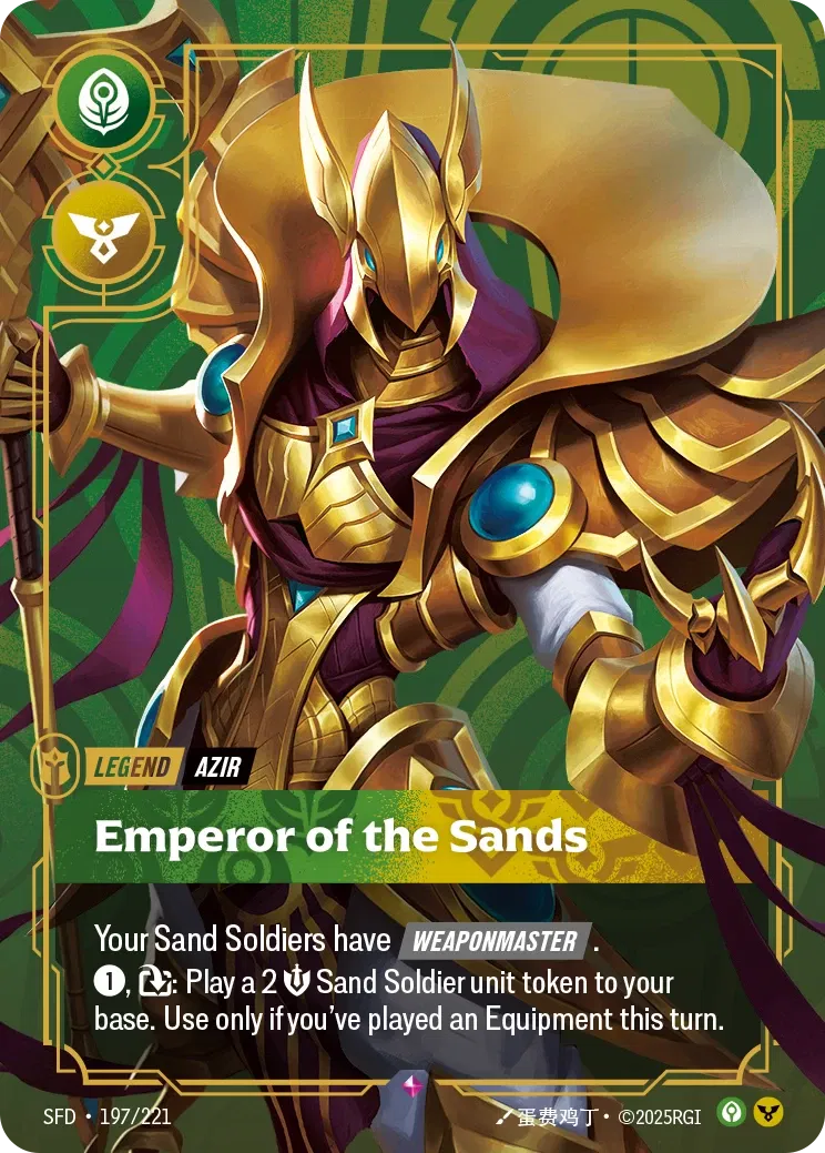 Azir - Emperor of the Sands - 197/221 (SFD) Rare