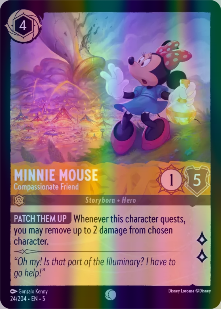 Minnie Mouse - Compassionate Friend (Shimmering Skies 024/204) Common - Near Mint Cold Foil