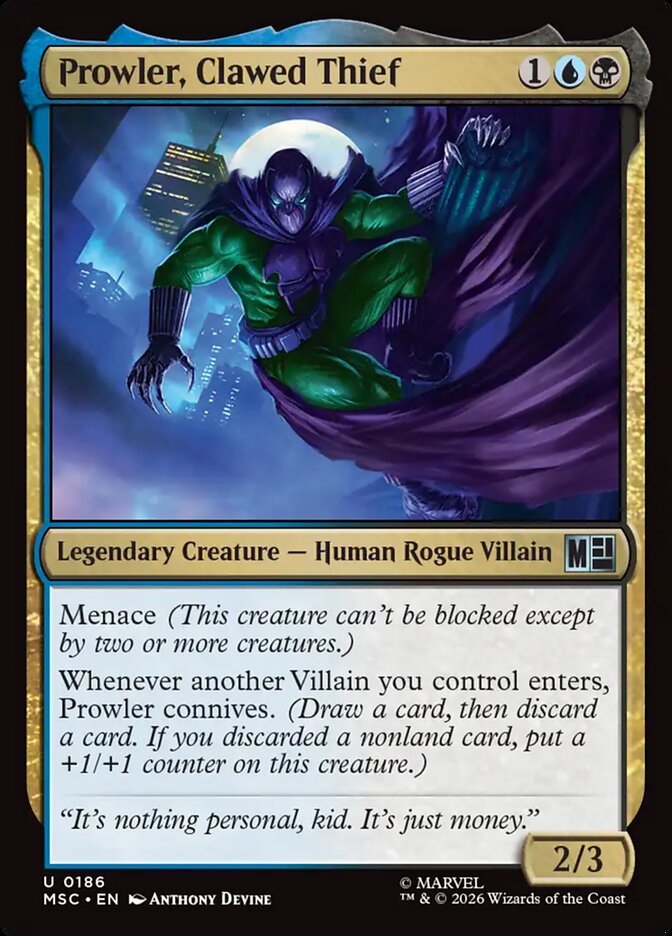 Prowler, Clawed Thief [ #0186 ] (MSC-U)