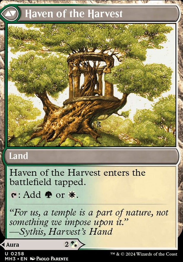 Strength of the Harvest // Haven of the Harvest [#0258] (MH3-U-FOIL)