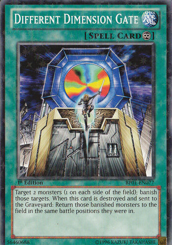 Different Dimension Gate (Starfoil) (BP01-EN077) Starfoil Rare - Near Mint 1st Edition