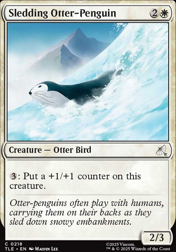 Sledding Otter-Penguin [ #0218 ] (TLE-C)