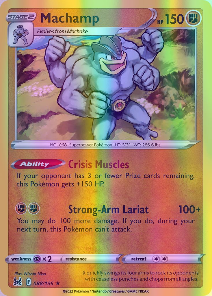 Machamp - 088/196 (SWSH11) Holo Rare - Near Mint Reverse Holofoil