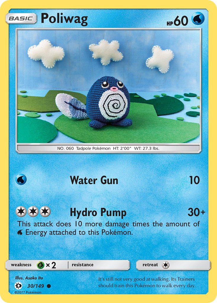 Poliwag - 030/149 (SM01) Common - Near Mint