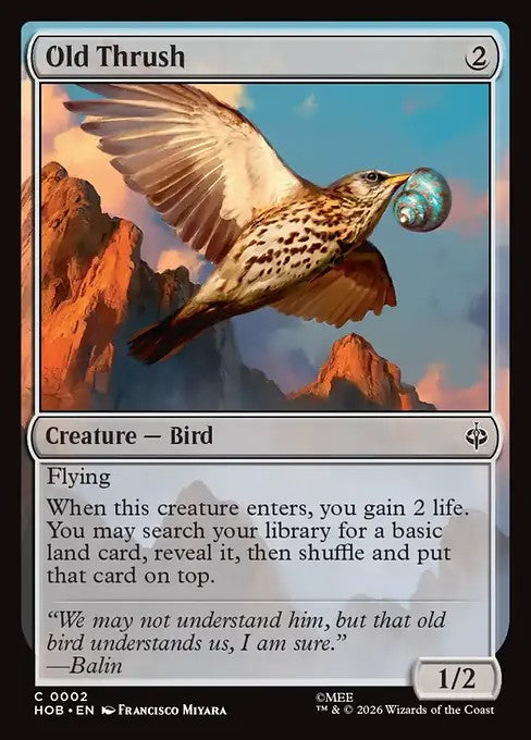 Old Thrush [ #0002 ] (HOB-C)