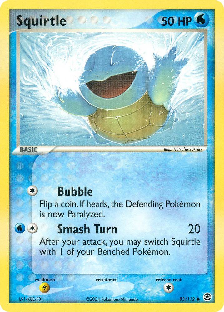 Squirtle - 83/112 (RG) Common - Near Mint