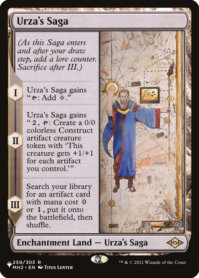 Urza's Saga (MH2-R-LIST) Light Play