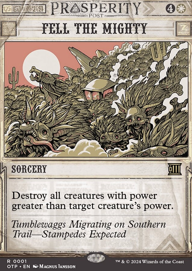 Fell the Mighty [#0001 Showcase] (OTP-R-FOIL)