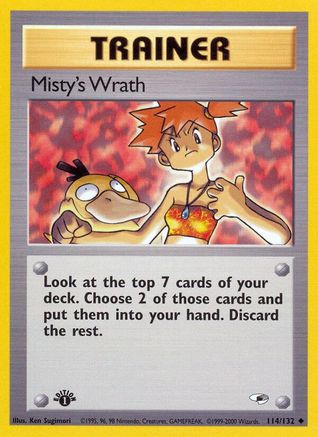 Misty's Wrath - 114/132 (G1) Uncommon - Near Mint 1st Edition