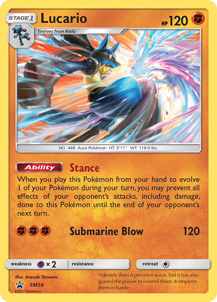 Lucario - SM54 (SM:PR) Promo - Near Mint Holofoil