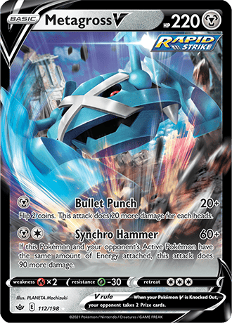 Metagross V - 112/198 (SWSH06) Ultra Rare - Near Mint Holofoil