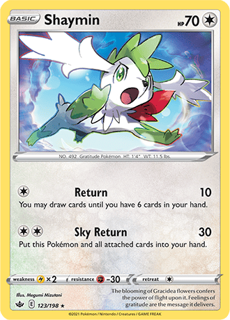 Shaymin - 123/198 (SWSH06) Holo Rare - Near Mint Holofoil