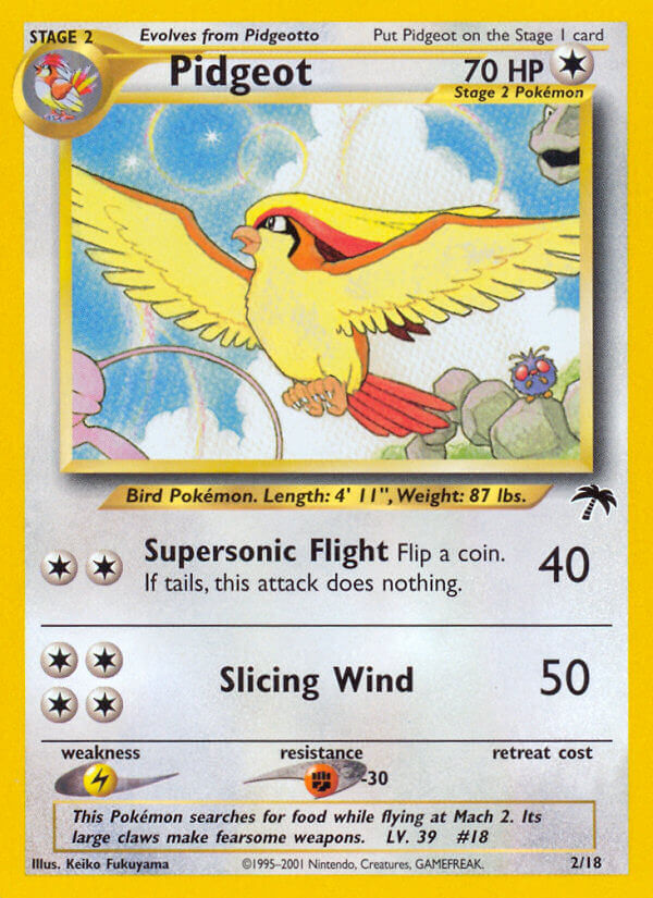 Pidgeot - 02/18 (SI) Promo - Near Mint