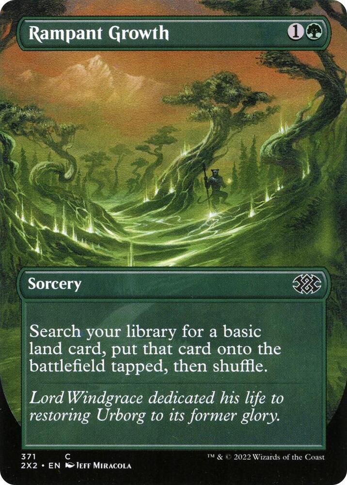 Rampant Growth [#371 Alternate-Art Borderless] (2X2-C-FOIL)