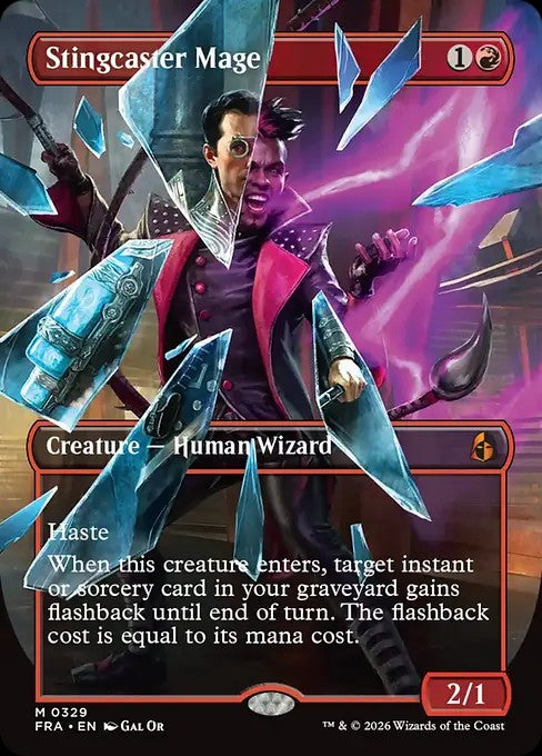 Stingcaster Mage [ #0329 Borderless Shattered Mirror ] (FRA-M)