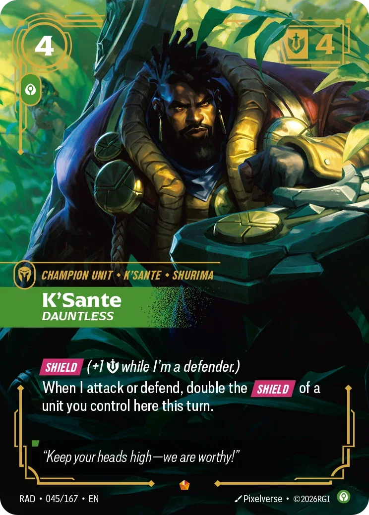K'Sante, Dauntless - 045/167 (RAD) Epic