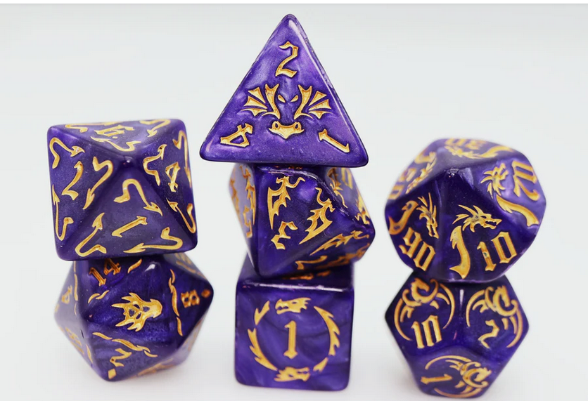 Drake's Flight: Enchanting RPG Dice Set