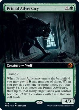 Primal Adversary [#363 Extended Art] (MID-M)