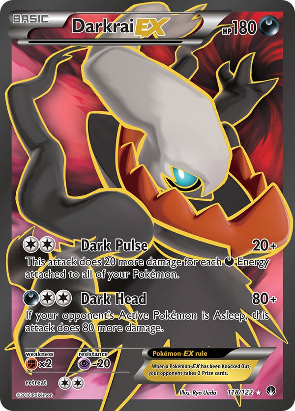 Darkrai EX (Full Art) - 118/122 (BKP) Ultra Rare - Near Mint Holofoil