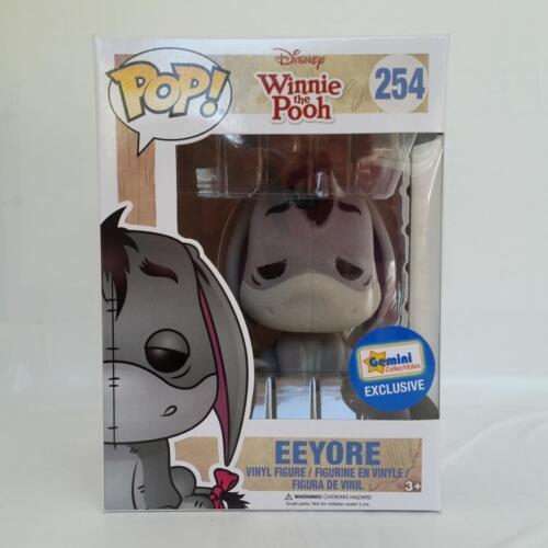 POP Figure: Disney Winnie the Pooh #0252 - Eeyore (Flocked, Gemini Exclusive)