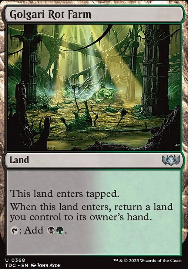 Golgari Rot Farm [ #0368 ] (TDC-U)