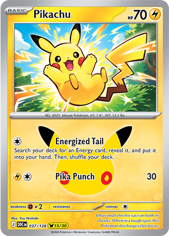 Pikachu - 037/128 (30C) Pikachu Rare