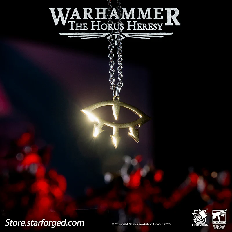 Starforged: Warhammer 30K - Stainless Steel Neckalce: Eye of Horus Pendant