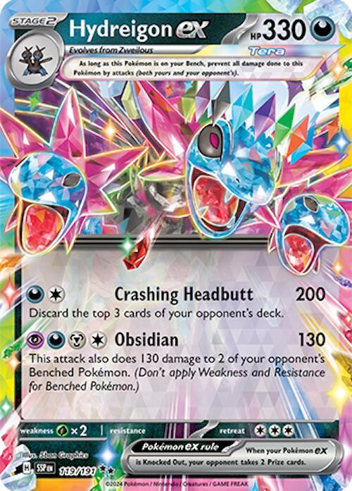 Hydreigon ex - 119/191 (SSP) Ultra Rare - Near Mint Holofoil