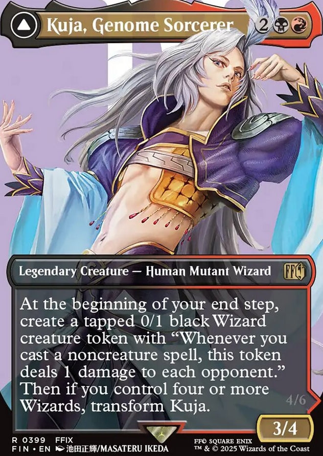Kuja, Genome Sorcerer // Trance Kuja, Fate Defied [ #0399 Borderless Alternate Art ] (FIN-R)