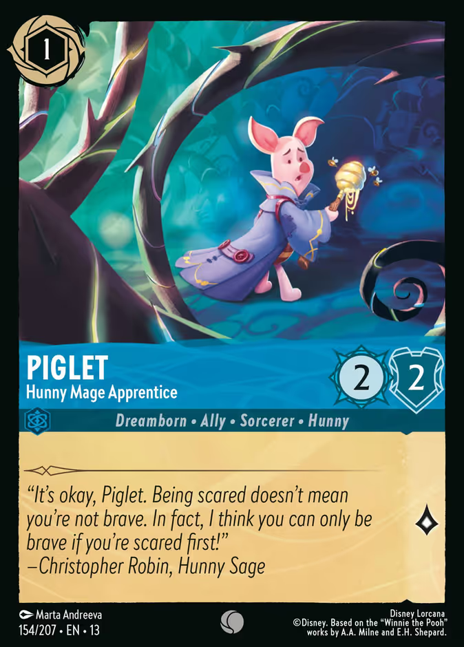 Piglet - Hunny Mage Apprentice (154/204 - Attack of the Vine!) Common