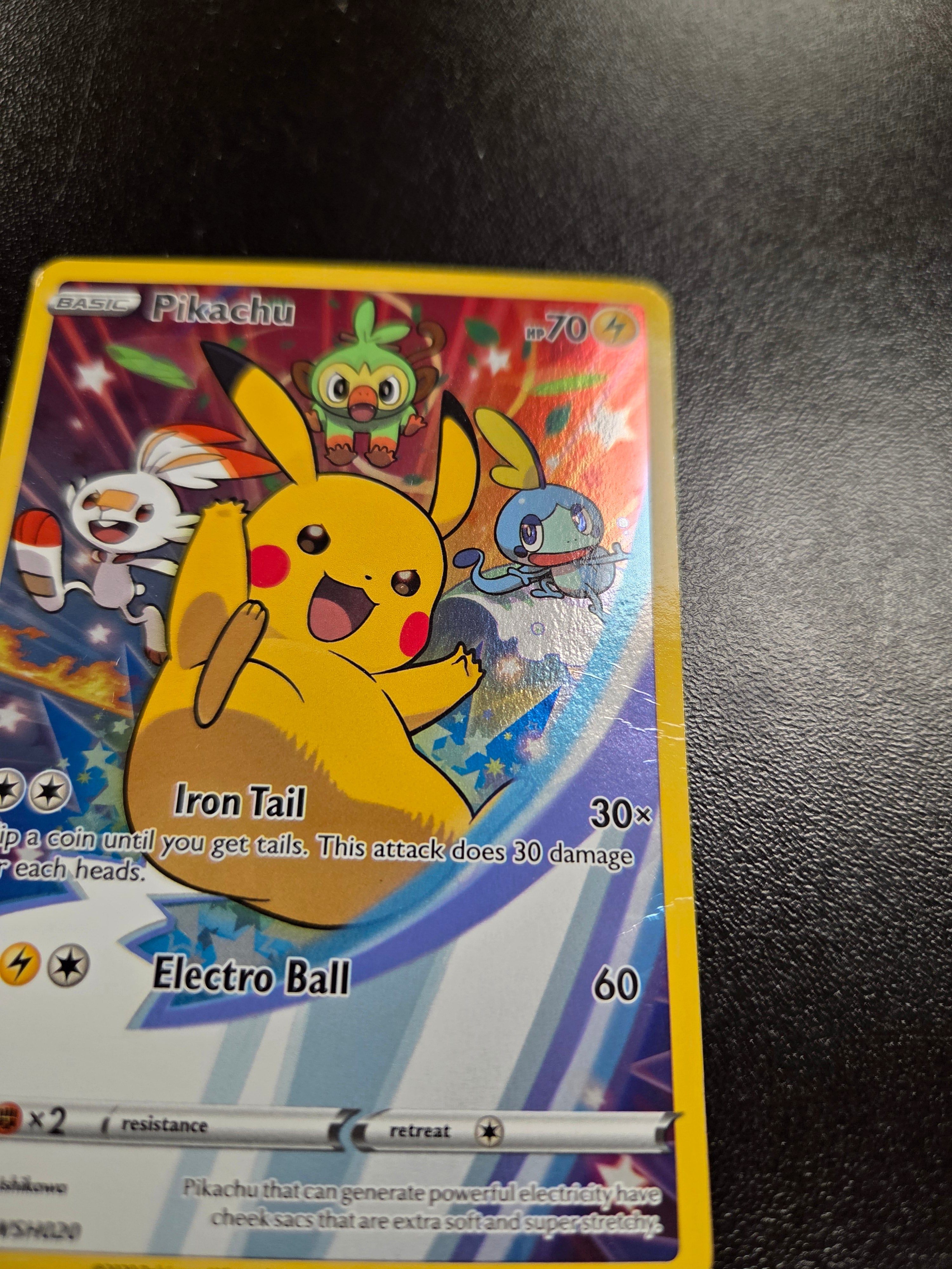 Pikachu - SWSH020 (SWSH:PR) Promo - Damaged Holofoil