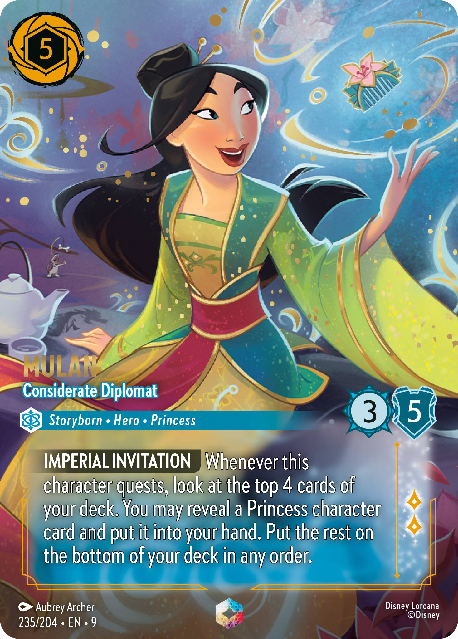 Mulan - Considerate Diplomat (Fabled - 235/204)  Enchanted