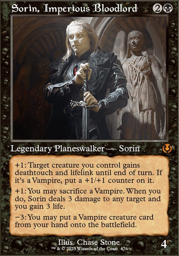 Sorin, Imperious Bloodlord [ #0476 Retro Frame ] (INR-M)