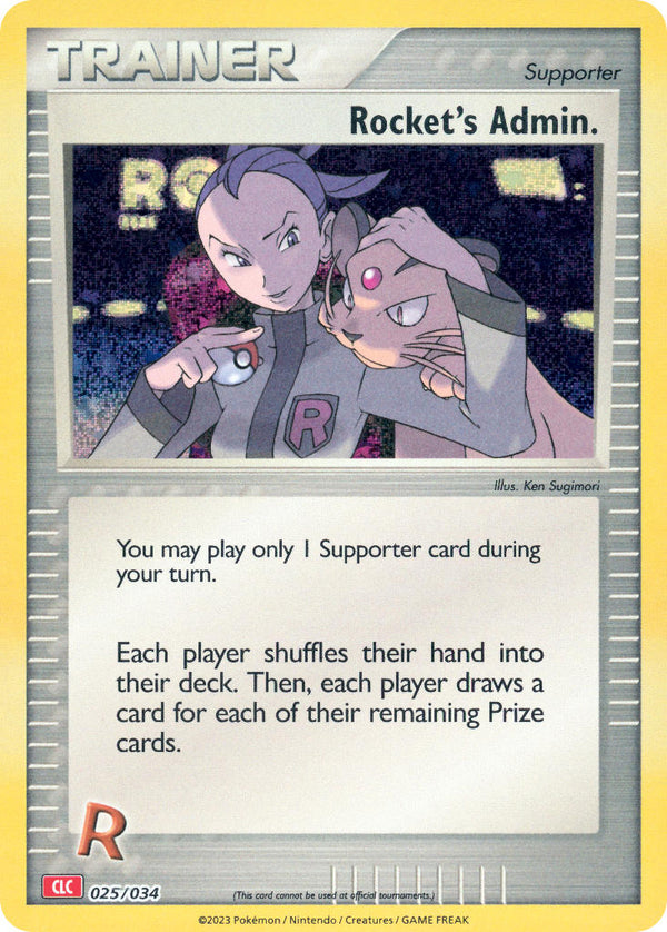 Rocket's Admin. - 025/034 (TCG:CLC) Classic Collection - Near Mint Holofoil