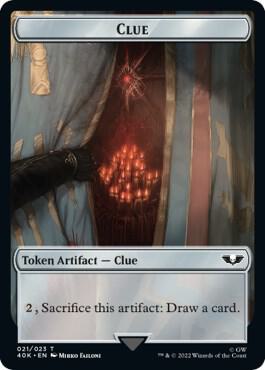 Astartes Warrior // Clue Double-sided Token (40K-T)