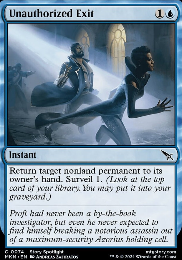 Unauthorized Exit [#0074] (MKM-C-FOIL)
