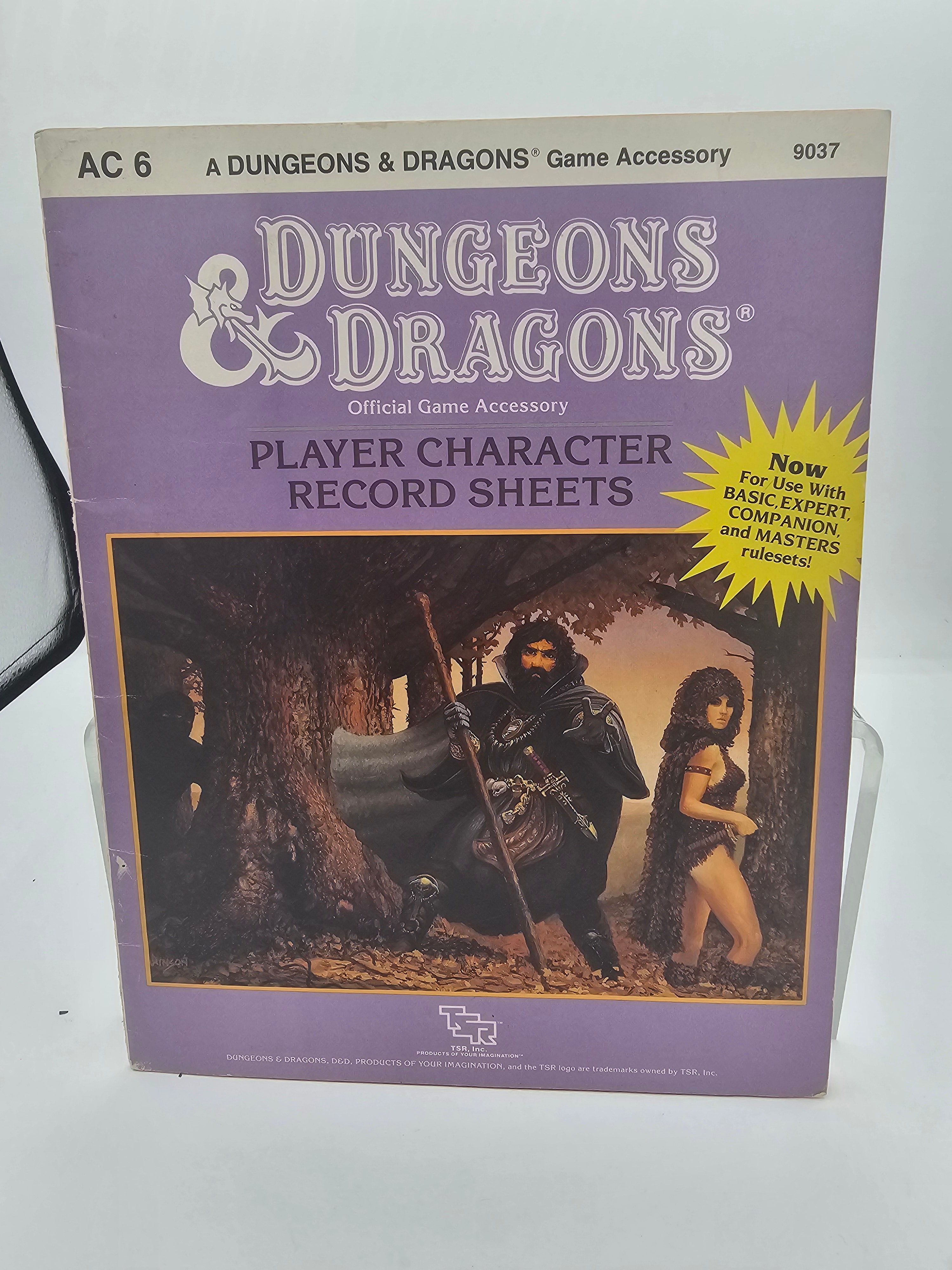 D&D Player Character Record Sheet (Blank) (Used)