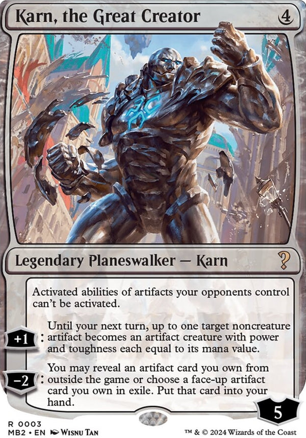 Karn, the Great Creator [#0003 White-Border] (MB2-R)