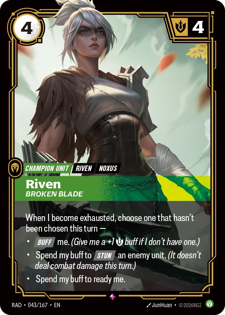 Riven, Broken Blade - 043/167 (RAD) Rare