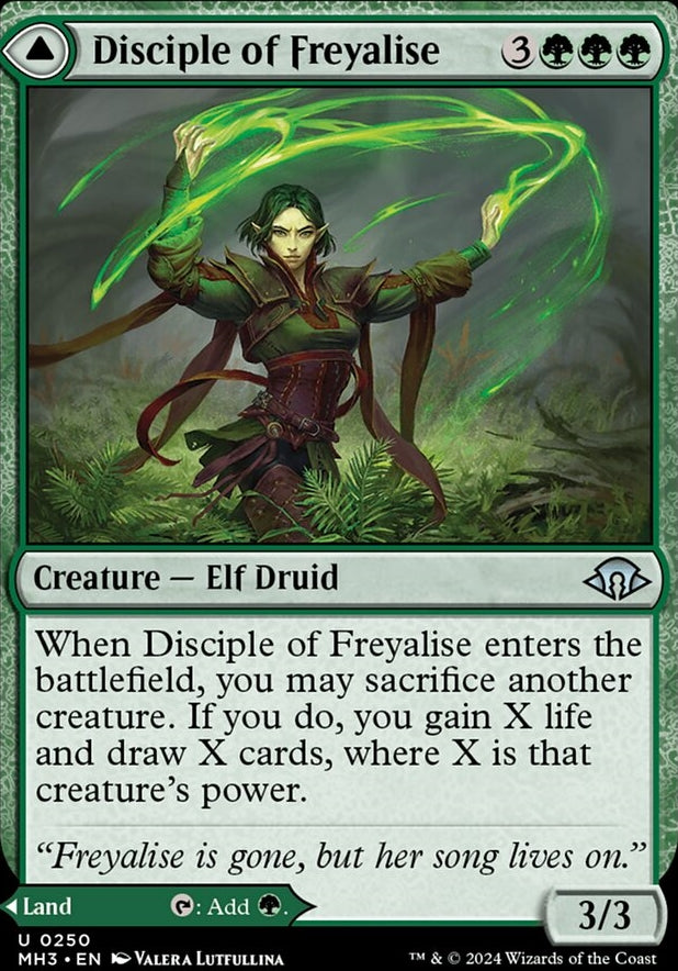 Disciple of Freyalise // Garden of Freyalise [#0250] (MH3-U)