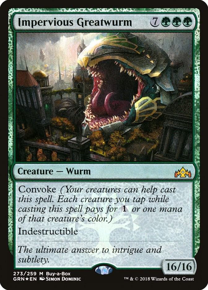 Impervious Greatwurm (GRN-M) Buy-A-Box Promo Damaged